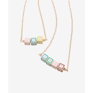 NWT Melanie Martinez Cry Baby Blocks Necklace Set